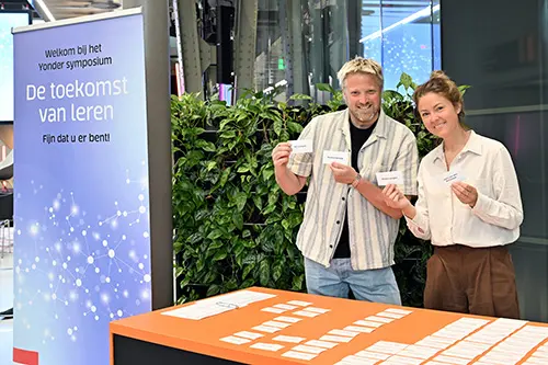 Medewerkers van Yonder op het Symposium AI en de toekomst van het mbo-onderwijs